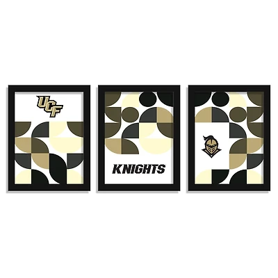 UCF Knights 12" x 16" Framed Minimalist Print Set