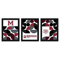Morehouse Maroon Tigers 12" x 16" Framed Minimalist Print Set