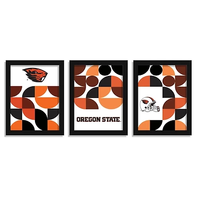 Oregon State Beavers 12" x 16" Framed Minimalist Print Set
