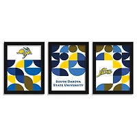 South Dakota State Jackrabbits 12" x 16" Framed Minimalist Print Set