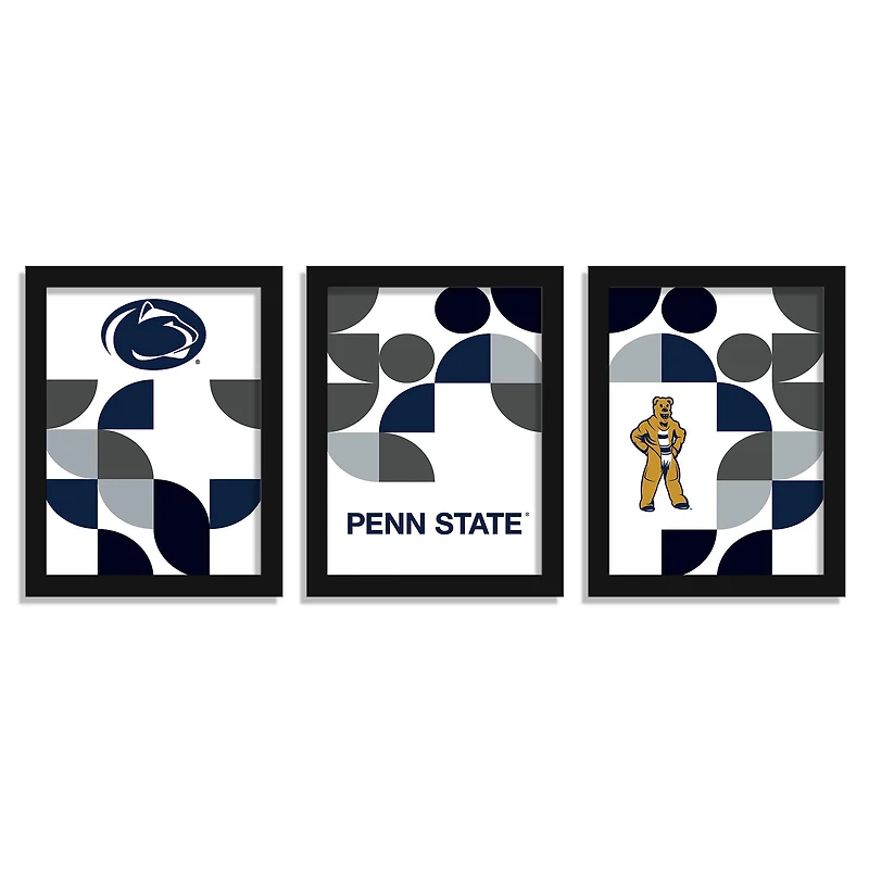 Penn State Nittany Lions 12" x 16" Framed Minimalist Print Set