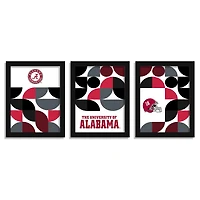 Alabama Crimson Tide 12" x 16" Framed Minimalist Print Set