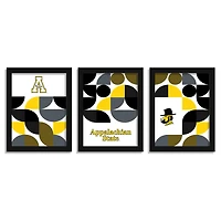 Appalachian State Mountaineers 12" x 16" Framed Minimalist Print Set