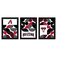 Arizona Diamondbacks 12" x 16" Framed Minimalist Print Set