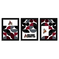 Arizona Coyotes 12" x 16" Framed Minimalist Print Set