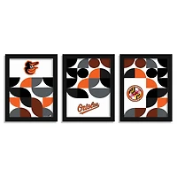 Baltimore Orioles 12" x 16" Framed Minimalist Print Set