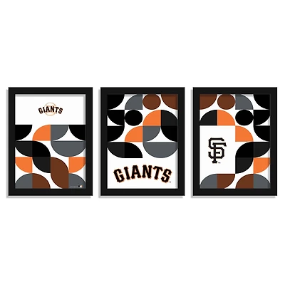 San Francisco Giants 12" x 16" Framed Minimalist Print Set