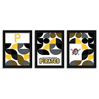 Pittsburgh Pirates 12" x 16" Framed Minimalist Print Set