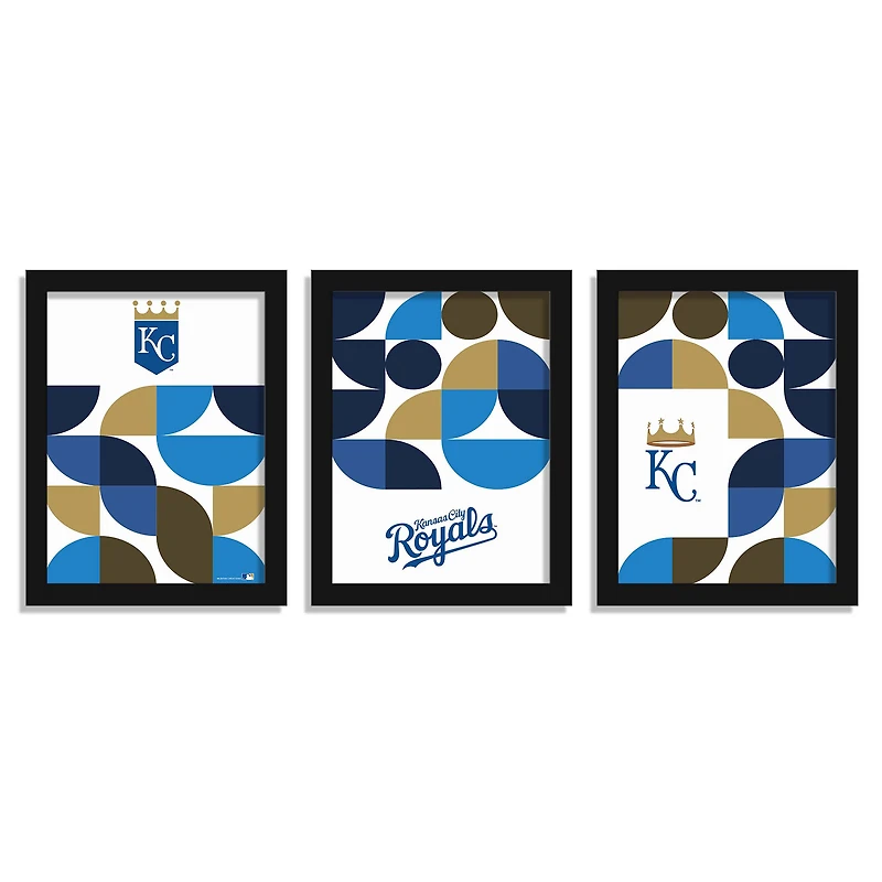 Kansas City Royals 12" x 16" Framed Minimalist Print Set