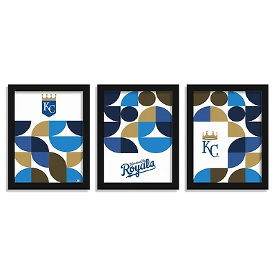 Kansas City Royals 12" x 16" Framed Minimalist Print Set