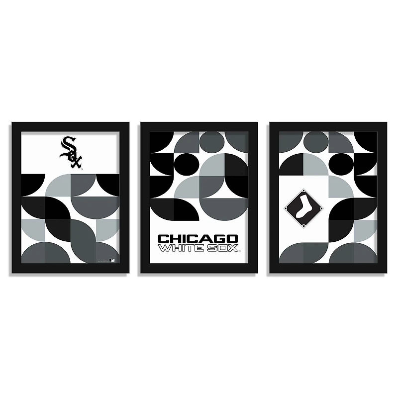 Chicago White Sox 12" x 16" Framed Minimalist Print Set