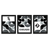 Chicago White Sox 12" x 16" Framed Minimalist Print Set