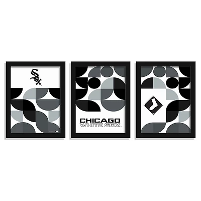 Chicago White Sox 12" x 16" Framed Minimalist Print Set