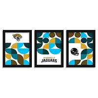 Jacksonville Jaguars 12" x 16" Framed Minimalist Print Set
