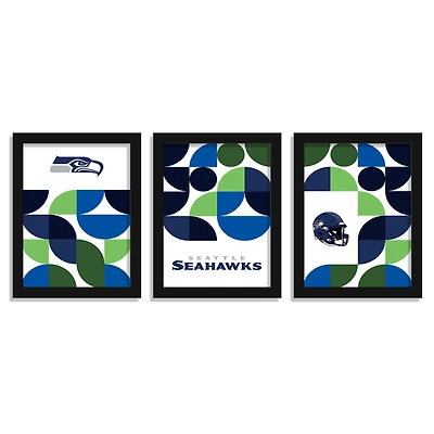 Seattle Seahawks 12" x 16" Framed Minimalist Print Set