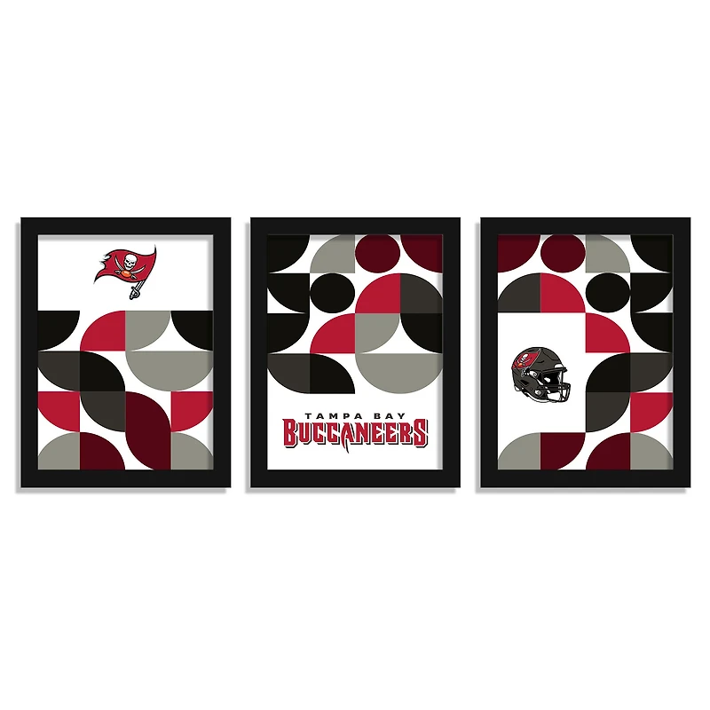 Tampa Bay Buccaneers 12" x 16" Framed Minimalist Print Set