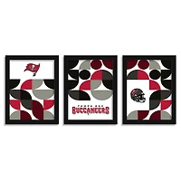 Tampa Bay Buccaneers 12" x 16" Framed Minimalist Print Set