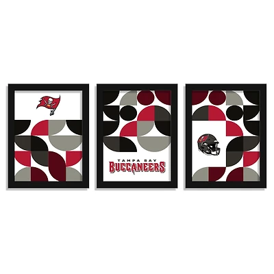 Tampa Bay Buccaneers 12" x 16" Framed Minimalist Print Set