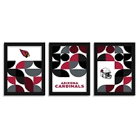 Arizona Cardinals 12" x 16" Framed Minimalist Print Set