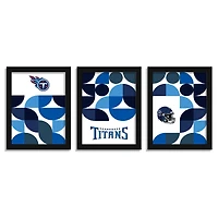 Tennessee Titans 12" x 16" Framed Minimalist Print Set