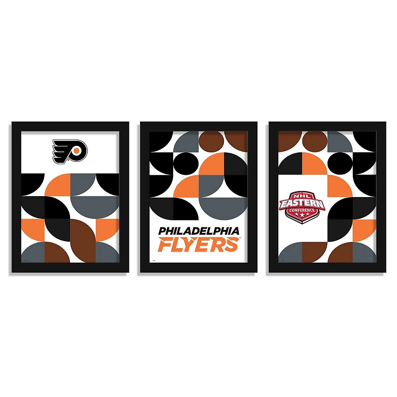 Philadelphia Flyers 12" x 16" Framed Minimalist Print Set