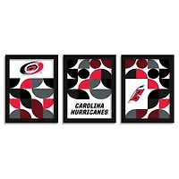 Carolina Hurricanes 12" x 16" Framed Minimalist Print Set