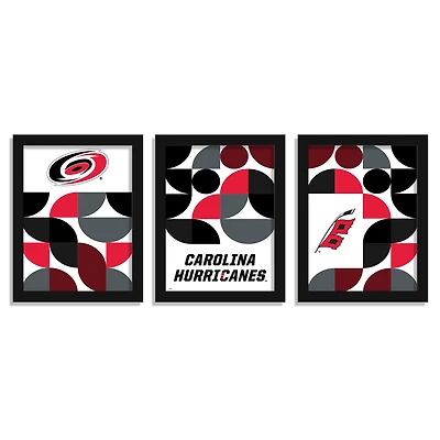Carolina Hurricanes 12" x 16" Framed Minimalist Print Set