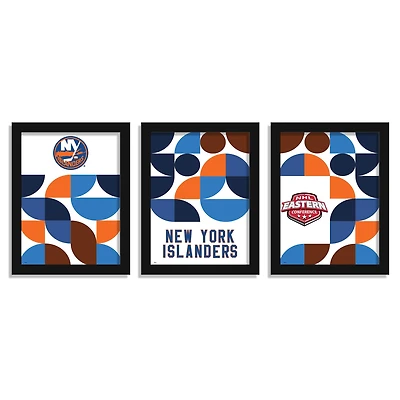New York Islanders 12" x 16" Framed Minimalist Print Set