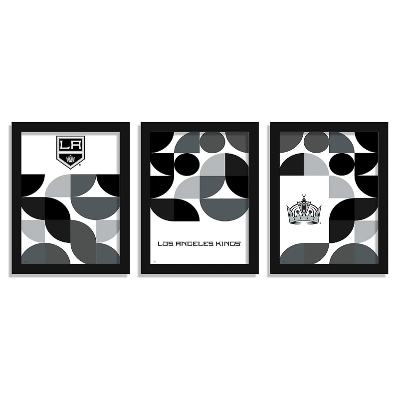 Los Angeles Kings 12" x 16" Framed Minimalist Print Set