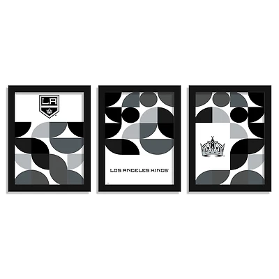 Los Angeles Kings 12" x 16" Framed Minimalist Print Set