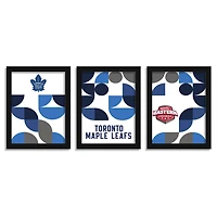 Toronto Maple Leafs 12" x 16" Framed Minimalist Print Set