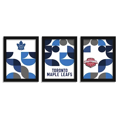 Toronto Maple Leafs 12" x 16" Framed Minimalist Print Set