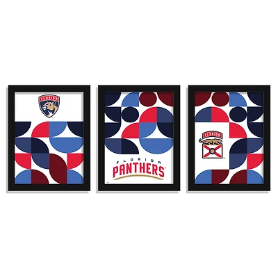 Florida Panthers 12" x 16" Framed Minimalist Print Set