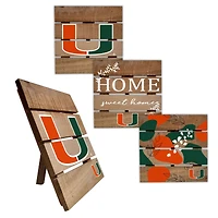 Miami Hurricanes Four-Piece Hot Plate Set