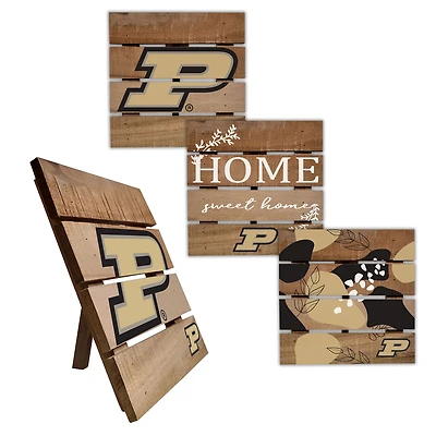 Purdue Boilermakers Four-Piece Hot Plate Set