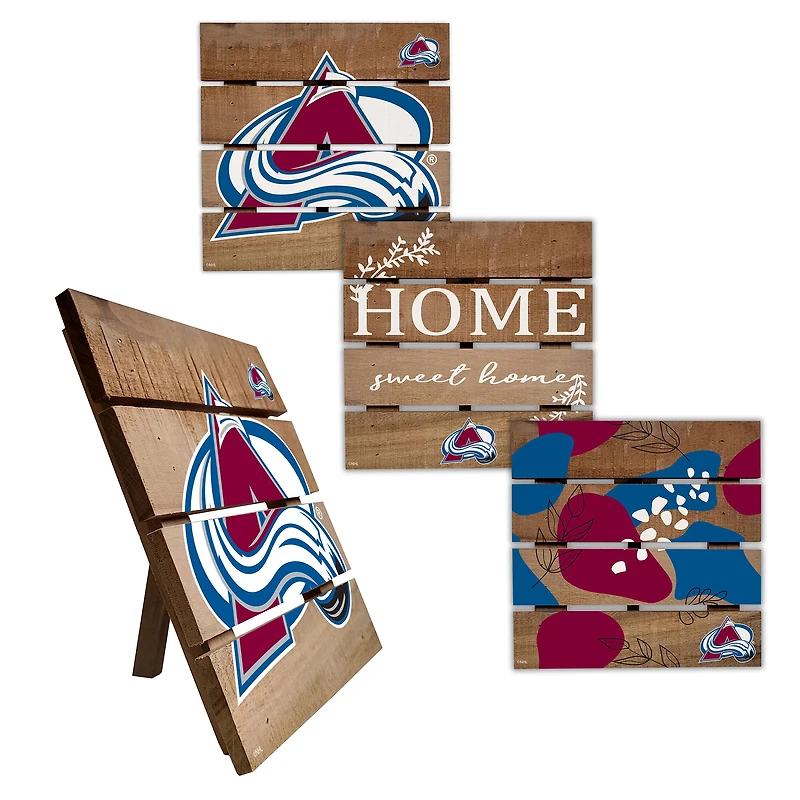 Colorado Avalanche Four-Piece Hot Plate Set
