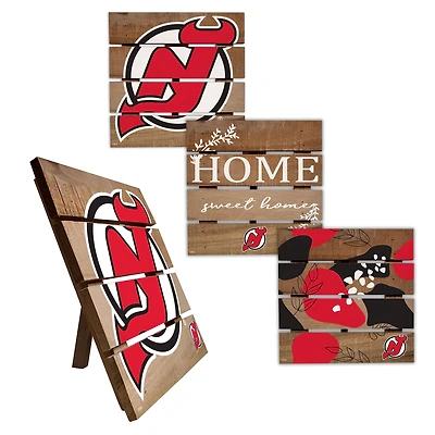 New Jersey Devils Four-Piece Hot Plate Set