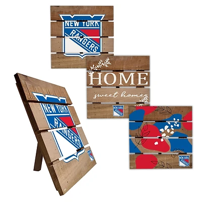 New York Rangers Four-Piece Hot Plate Set