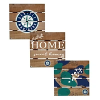 Seattle Mariners Four-Piece Hot Plate Set
