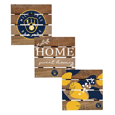 Milwaukee Brewers Four-Piece Hot Plate Set