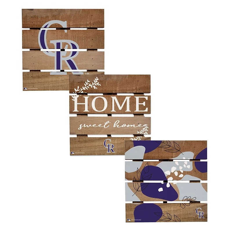 Colorado Rockies Four-Piece Hot Plate Set