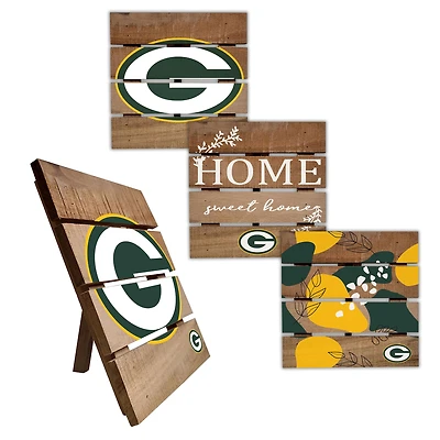 Green Bay Packers Four-Piece Hot Plate Set