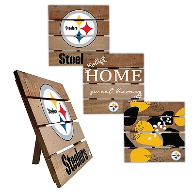 Pittsburgh Steelers Four-Piece Hot Plate Set