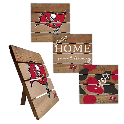 Tampa Bay Buccaneers Four-Piece Hot Plate Set