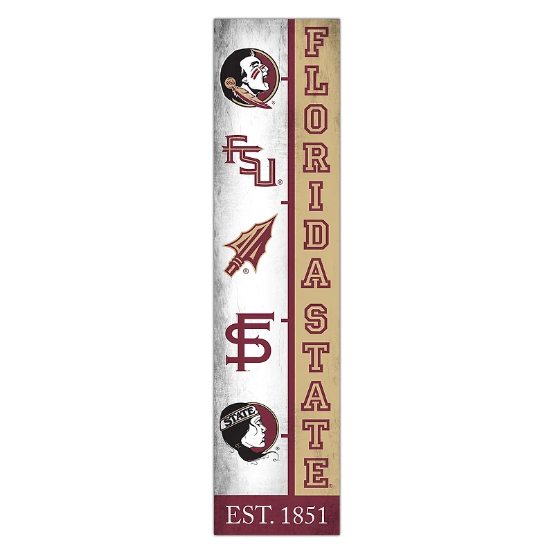 Florida State Seminoles 6" x 24" Progression Wood Sign