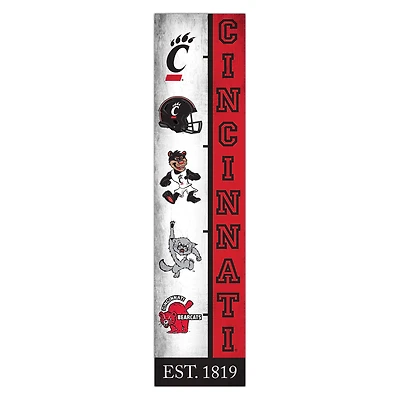 Cincinnati Bearcats 6" x 24" Progression Wood Sign
