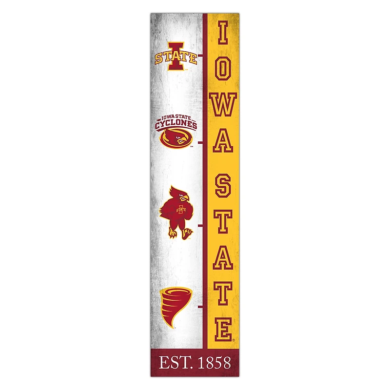 Iowa State Cyclones 6" x 24" Progression Wood Sign