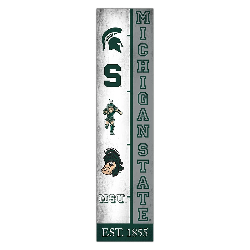 Michigan State Spartans 6" x 24" Progression Wood Sign