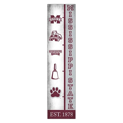 Mississippi State Bulldogs 6" x 24" Progression Wood Sign