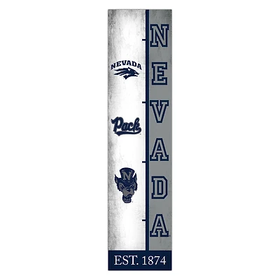 Nevada Wolf Pack 6" x 24" Progression Wood Sign